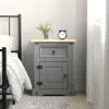 vidaXL Nočný stolík v mexickom štýle  Pine Grey 53x39x67 cm Náhľad obrázku produktu 1