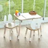 Montessori Tisch und Stuhl Set aus Holz für Kinder – Produktbild-Vorschau 1