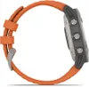 Garmin Fenix 6 Saphir Titan Grau mit orangenem Armband Produktbild-Vorschau 6