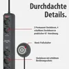 Brennenstuhl 1150610184, 2 m, Niebieski, 4 x gniazdo Podgląd zdjęcia produktu 4