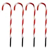 4er Set LED-Gartenleuchtstäbe Zuckerstange 32 weißen LEDs Leuchtstab Produktbild-Vorschau