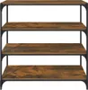 vidaXL Regál kouřový dub 100x33x100 cm odvozený výrobek ze Náhled obrázku produktu 5
