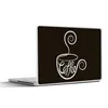 MuchoWow® Laptop Aufkleber Sticker Cover Kaffee - Produktbild-Vorschau 1