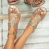ASKSA Femmes sandales paillettes été, sandales strass Voir les images du produit 3