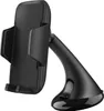 A black car phone holder with a suction cup mount. Produktbild-Vorschau
