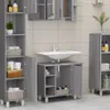 vidaXL Badschrank Grau Sonoma 60x32x53,5 cm Holzwerkstoff - Produktbild-Vorschau 11