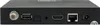The back panel of a black satellite receiver is shown, displaying various ports and connections. Produktbild-Vorschau