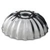 A silver fluted cake mold is shown from a side angle against a white background. Produktbild-Vorschau