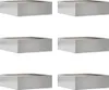 vidaXL Rasenkante 6 stk. 40 x 40 x 13 cm Edelstahl Silber Produktbild-Vorschau 8
