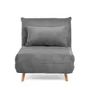 HOMLA Sofa SOLACE 1-osobowa, z funkcją spania sztruksowa Podgląd zdjęcia produktu 3