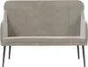 vidaXL Sitzbank Hellgrau 110x76x80 cm Samt Produktbild-Vorschau 3