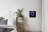 MuchoWow® Textilposter Ein lila Clematis Mandala auf Produktbild-Vorschau 3