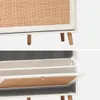sweeek - Schuhschrank mit Rattan-Geflecht - Blanc cassé Produktbild-Vorschau 4