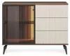 Sideboard Kommode YUKO 103 cm Nussbaum Kaschmir LED Produktbild-Vorschau 5