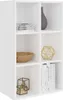 vidaXL Bibliothèque/Sideboard Blanc 66x30x98 cm Bois Voir les images du produit 3