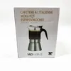 The image shows the packaging of a Moka pot coffee maker. Produktbild-Vorschau
