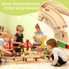 AIYAPLAY Holzeisenbahn Set 133 Stück Eisenbahn Set mit Produktbild-Vorschau 7