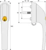 ABUS Abschließbarer Fenstergriff FG300 W AL0089 Produktbild-Vorschau 1