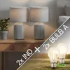 Briloner Ino Tischlampe, Stoffschirm, Kabelschalter, Produktbild-Vorschau 1