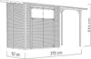 Gartenhaus Bertilo Fineline Rhombusprofil Modern 2 Plus Produktbild-Vorschau 8