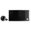 A digital peephole viewer and its display unit are shown against a white background. Produktbild-Vorschau