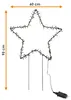 XL Tuinverlichting, zwarte kerstster, 60 cm met adapter - Productafbeelding-voorbeeld 2