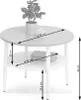 Runder Couchtisch 60 TODOR - Walnuss / Gold Produktbild-Vorschau 5
