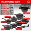 Batterie de cuisine MagicHome Black Marble Line, 13 pieces Voir les images du produit 2