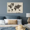 MuchoWow® Poster Weltkarte - Holz - Kompassrose 90x60 cm - Produktbild-Vorschau 4