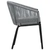 vidaXL Gartenstühle 2 Stk. Anthrazit PE-Rattan Produktbild-Vorschau 3