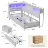 UnboxG Polsterbett 90x200 cm Weiß, Einzelbett als Eckbett Produktbild-Vorschau 7