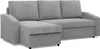 A gray sectional sofa with a chaise lounge. Produktbild-Vorschau
