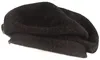 Kopka Steg-Baskenmütze aus reinem Cashmere in schwarz
