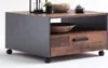 Couchtisch "Indy" in Used Wood Shabby mit Schubkasten, auf Produktbild-Vorschau 5