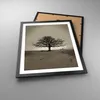 Gerahmtes Poster - Schwarzer Rahmen - Baum Schnee Sepia - Produktbild-Vorschau 3