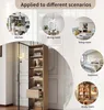 A collage of lifestyle shots showing a cabinet in different room settings, with a central image of the cabinet itself. Anteprima dell’immagine prodotto