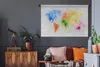 MuchoWow® Wandteppich Wandbehang Weltkarte - Abstrakt - Produktbild-Vorschau 6