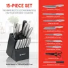 ceppo di coltelli alpina 15 pezzi - set di coltelli con Anteprima dell’immagine prodotto 2
