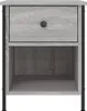 The Living Store Nachttische 2 Stk. Grau Sonoma 40x42x50 cm Produktbild-Vorschau 7
