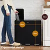 CASABEL Drievoudige keukenprullenbak 3x20l, roestvrij staal Productafbeelding-voorbeeld 4