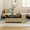 vidaXL Konferenční stolek Sonoma Dub 102x55x42 cm Materiál Náhled obrázku produktu 2