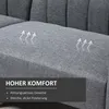 HOMCOM Schlafsofa Klappsofa 2-Sitzer Stoffsofa Bettsofa Produktbild-Vorschau 4
