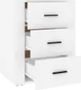 vidaXL Noční stolek bílý 50x36x60 cm Dřevěný materiál Náhled obrázku produktu 6