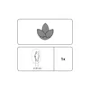 Gardinia Dekoklammer Flower silber-matt, Ø 8 cm Produktbild-Vorschau 3