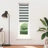 vidaXL Doppelrollo Dunkelgrau 55x200 cm Stoffbreite 50,9 cm Produktbild-Vorschau 1