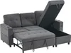 okwish divano a tre posti con chaise longue e funzione Anteprima dell’immagine prodotto 13