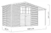 Gartenhaus Bertilo Fineline 4 inkl. Schleppdach 441 x 210 Produktbild-Vorschau 3