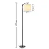 A floor lamp with dimensions shown. Produktbild-Vorschau