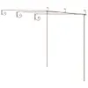 vidaXL Garten-Pergola Antik-Braun 3x3x2,5 m Eisen -  Produktbild-Vorschau 3