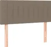 Kopfteil Taupe 100x5x78/88 cm Stoff Produktbild-Vorschau 1